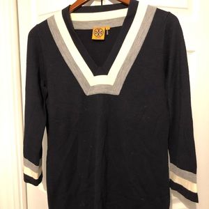 Tory Burch Merino Wool Tunic Sweater
